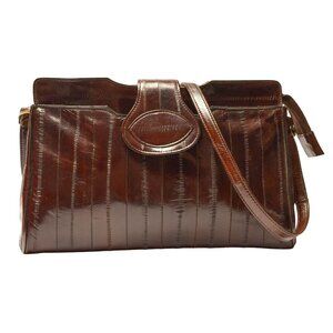 Beautiful Vintage Eel Skin Shoulder Bag Purse